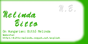 melinda bitto business card